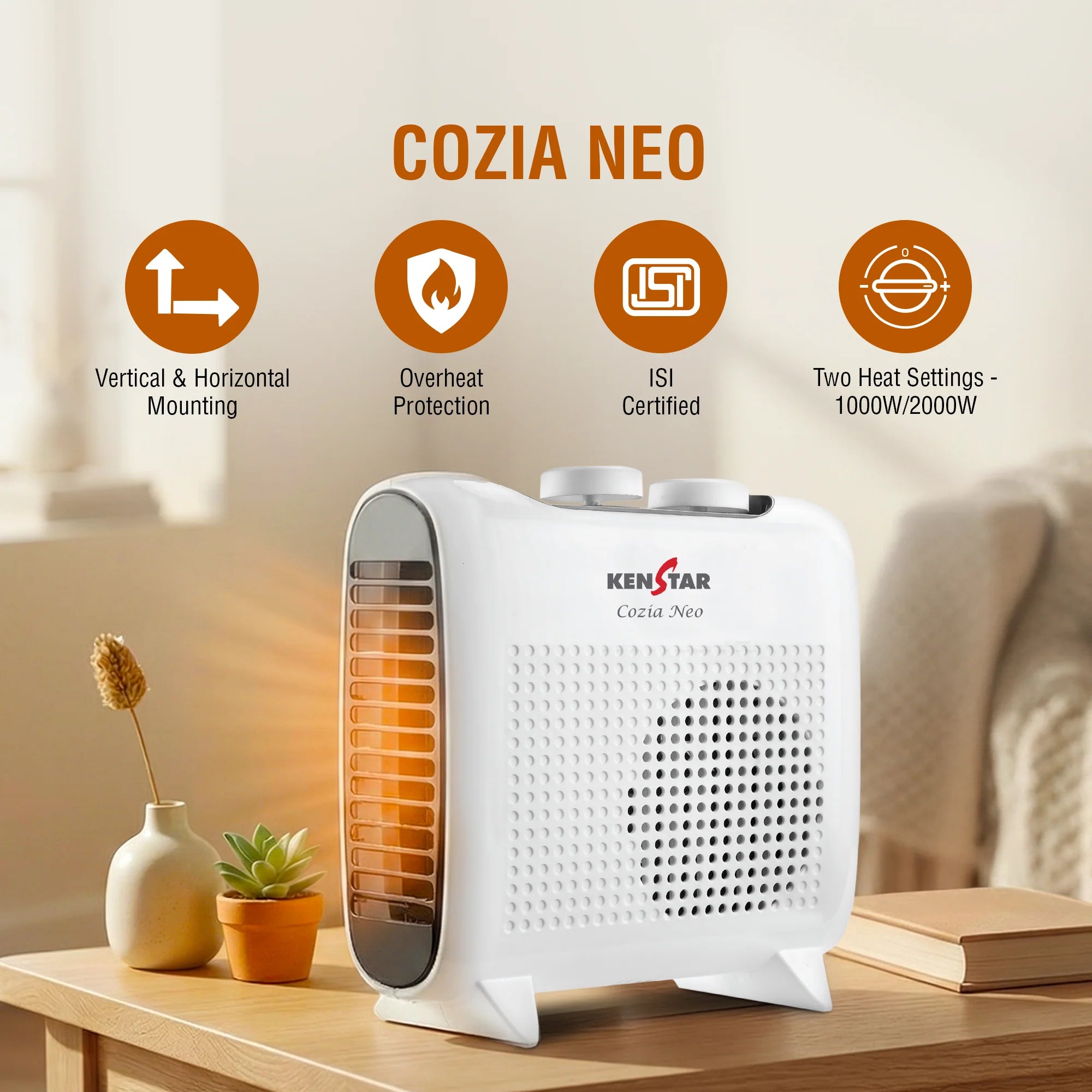 COZIA NEO 2000W FAN ROOM HEATER