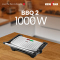 BBQ 2 Barbeque Grill–1000W with Non Stick Plates