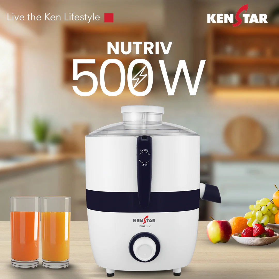 Juicer Mixer Grinder Nutriv Juicer with 500W POWER PLUS Turbo Motor