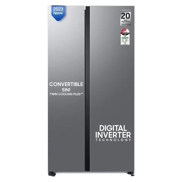 Samsung 653L WI-FI Enabled SmartThings Side By Side Inverter Refrigerator (RS76CG8113SLHL, EZ Clean Steel)