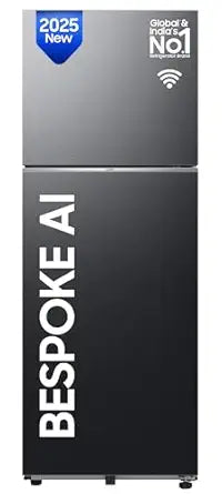 Samsung 465 L, 1 Star, Optimal Fresh+, Digital Inverter, Frost Free Double Door AI Enabled Smart Refrigerator with WiFi (RT51DG682AB1TL, Black Matt)