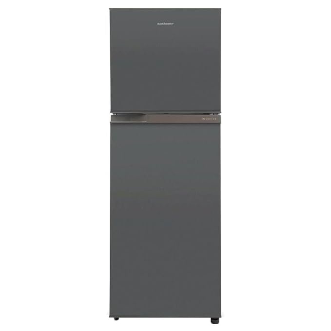 Kelvinator 252 Litre 2 Star Double Door Refrigerator, Bright Grey KRF-I260RBVBGT