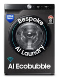 Samsung 12 kg, 5star, AI Control, Super Speed, Wi-Fi, Hygiene Steam with Inbuilt Heater, Digital Inverter, Fully-Automatic Front Load Washing Machine (WW12DG6B24AXTL, Inox)