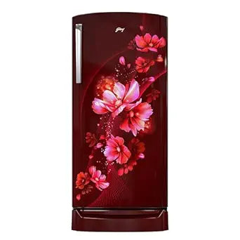 Godrej 180 L 5 Star Direct Cool Turbo Cooling Technology With Upto 24 Days farm Freshness Single Door Refrigerator with Base Drawer (RD EMARVEL 207E TDI AR WN, Aria Wine)