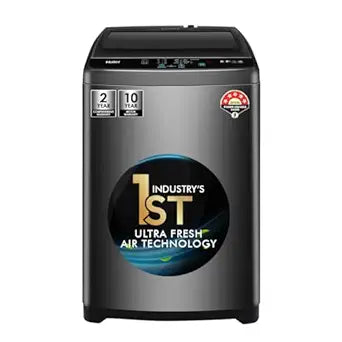 Haier 6.5 kg 5 Star Ultra air fresh Fully Automatic Top Load (HWM65-306S8,Dark Jade Silver)