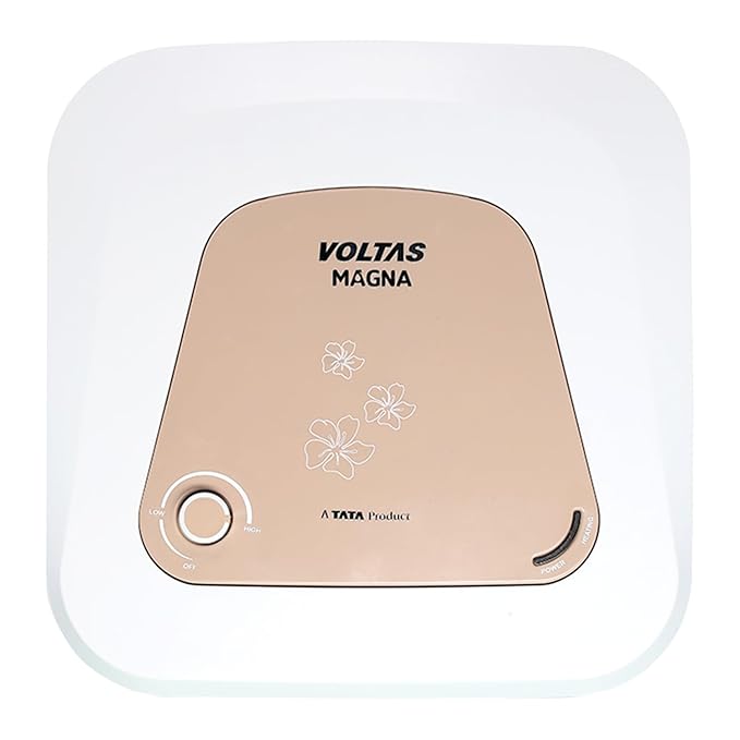 Voltas Magna 5-Star 25L Water Heater 2000W, Warranty of 7 years on Tank, 3 Years on Heating Element, 2 Years on Product by Voltas|Free Installation| Free Connecting Pipe|Copper Element|8 Bar (White)