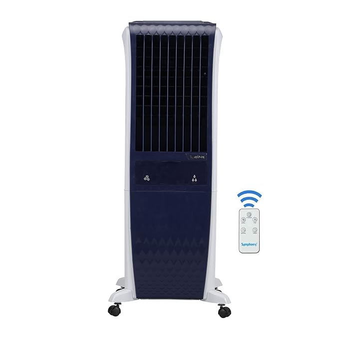 Symphony 24 L Tower Air Cooler (White, Diet 3D 30B)