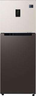 Samsung 301 L, 2 Star, Bespoke Convertible 5-in-1, Digital Inverter with Display, Frost Free Double Door Refrigerator (RT34CB522C7/HL, Beige & Charcoal)