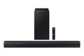 Samsung 300 W 2.1 ch Dolby Audio Soundbar, DTS Virtual:X, Surround Sound Expansion, Bluetooth, Optical in, USB, Wireless Subwoofer (HW-C450/XL, Black)