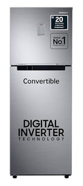 Samsung 236L 3 Star Convertible 3 In 1 Digital Inverter Frost-Free Double Door Refrigerator Appliance (RT28C3733SL/HL,Ez Clean Steel)