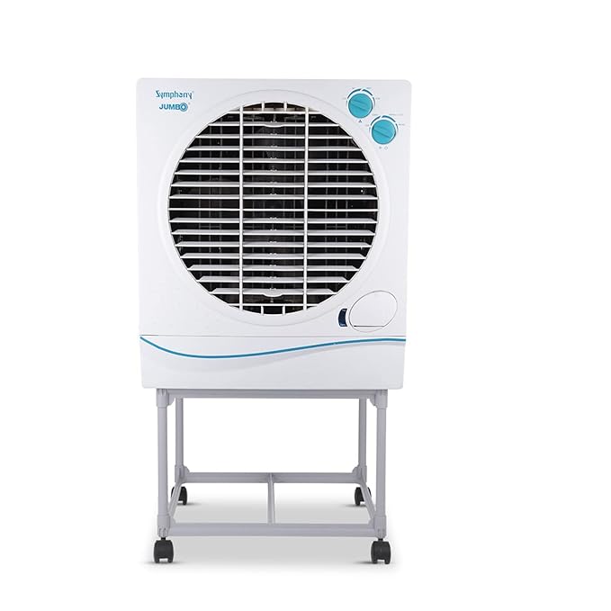 Symphony 51 L Desert Air Cooler (White, Jumbo 51 with_Trolley)