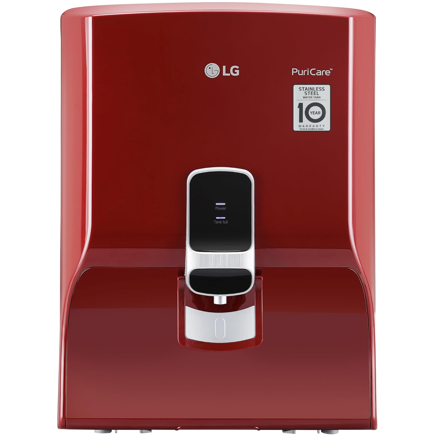 LG WW130NP 8 L RO Water Purifier With Dual Protection Stainless Steel Tank, Wall Mount (Red)