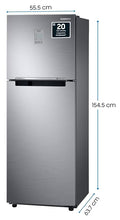 Samsung 236L 3 Star Convertible 3 In 1 Digital Inverter Frost-Free Double Door Refrigerator (RT28C3733BX/HL,Luxe Black)