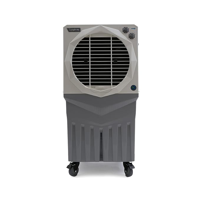 Symphony Jumbo 200EX Desert Air Cooler | 200L Mega Tank | 260W | Powerful Exhaust Fan | 3-Side Honeycomb Pads | Air Cooler for Large Room Cooling | 1 Year Warranty