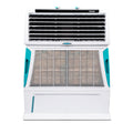 Symphony Touch 55 Personal Air Cooler For Home with 4-Side Aspen Pads, Powerful Double Blowers and Closable Louvers (55L, White)