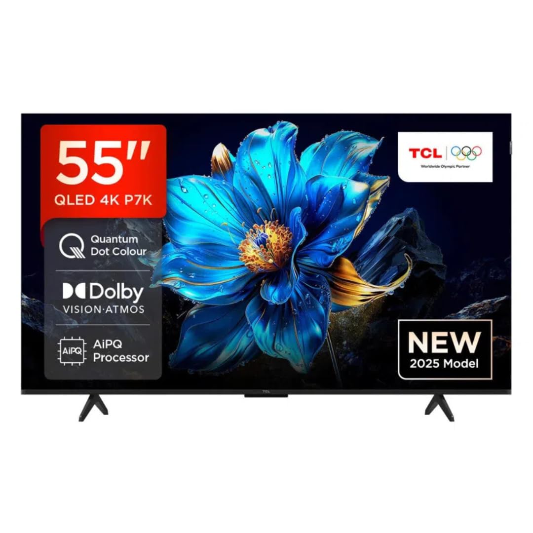 TCL 139 cm (55 inches) 4K Ultra HD Smart QLED Google TV 55P7K