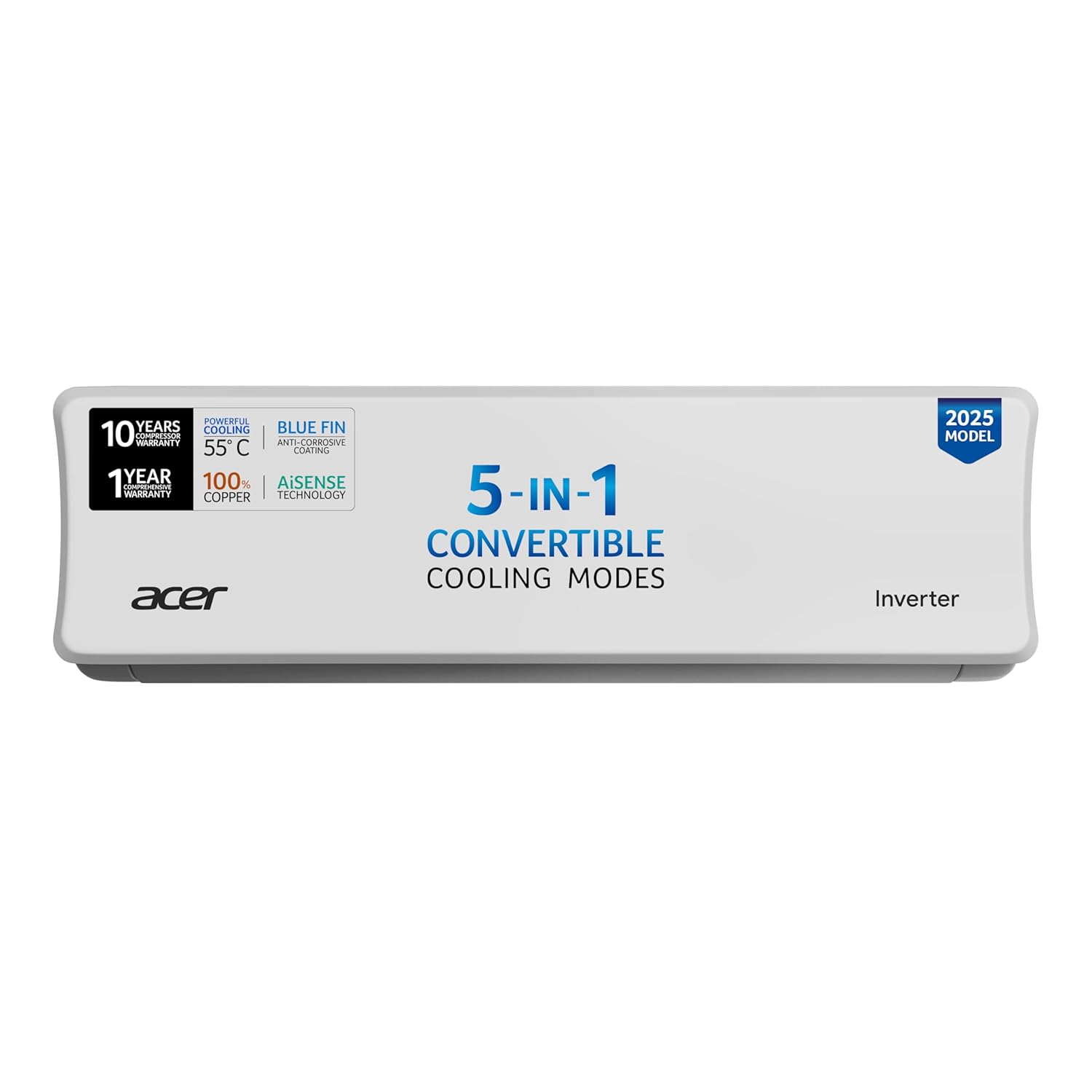 Acer 2025 Model 1 Ton 3 Star Split Inverter AC (AR10AS3IS1HLE25, White)