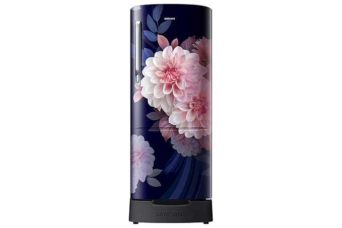 Samsung 183 L, 5 Star, Digital Inverter, Direct-Cool Single Door Refrigerator (RR20F2825BB/NL, Begonia Blue, Base Stand Drawer)