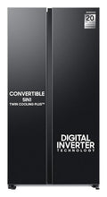 Samsung 653L Convertible 5-in-1 Side by Side with Wifi, SmartThings & AI (RS76CG8113B1HL, Black DOI)