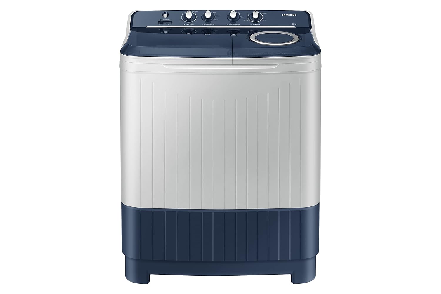 Samsung 8.5 5 Star Semi-Automatic Top Load Washing Machine Appliance (WT85B4200LL/TL,LIGHT GRAY)