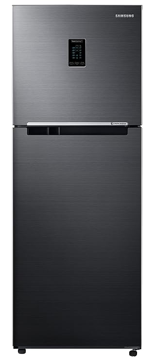 Samsung 301L 2 Star Inverter Frost-Free Convertible 5 In 1 Double Door Refrigerator Appliance (RT34C4522BX/HL,Luxe Black)