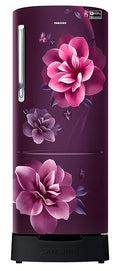Samsung 223L 3 Star Inverter Direct-Cool Single Door Refrigerator Appliance (RR24C2823CR/NL,Camellia Purple) Base Stand Drawer