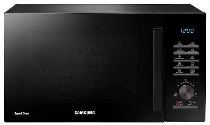 Samsung 28 L Convection Microwave Oven with Moisture Sensor (MC28A5145VK/TL, Black, SlimFry)