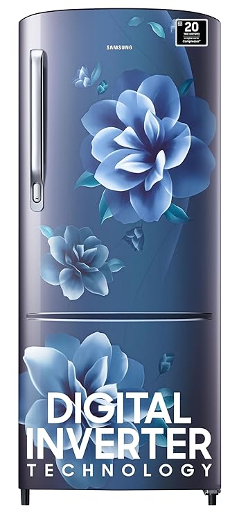 Samsung 183 L, 4 Star, Digital Inverter, Direct-Cool Single Door Refrigerator (RR20C1724CR/HL, Red, Camellia Purple)
