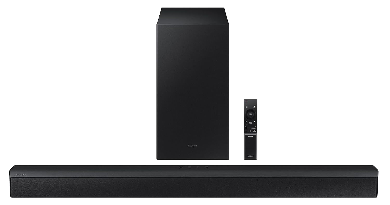 Samsung HW-B450/XL 2.1 Channel Dolby Digital Soundbar (Powerful Bass, Black)