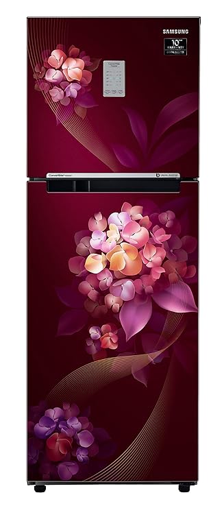 Samsung 236L 2 Star Inverter Frost-Free Convertible 3 In 1 Double Door Refrigerator Appliance (RT28C3732HT/HL,Hydrangea Plum)