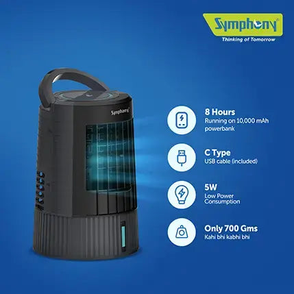Symphony Duet Mini Personal Table Cooling Fan