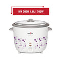 MY COOK 1.8L 700W Rice Cooker, with Mechanical Control Knob