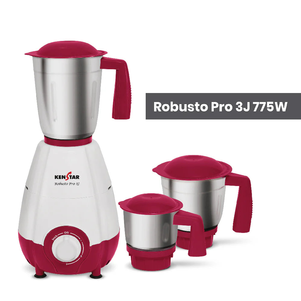 ROBUSTO PRO 3J 775W, Mixer Grinder with POWER PLUS Turbo Motor