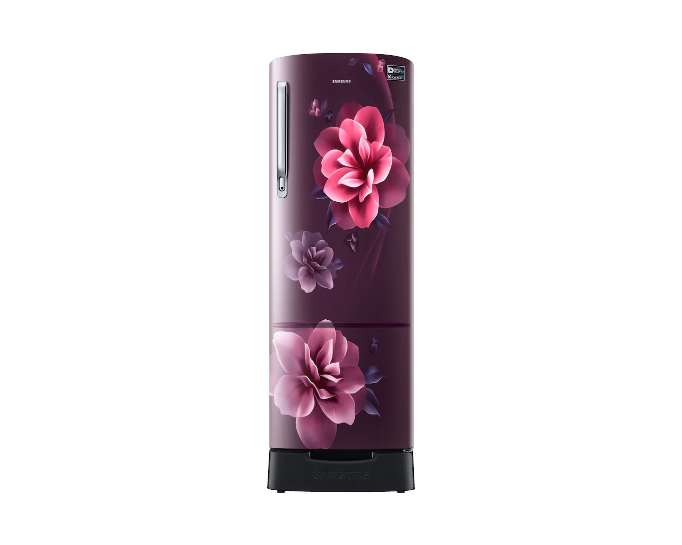 Samsung 246L 3 Star Inverter Direct-Cool Single Door Refrigerator Appliance (RR26C3893CR/HL,Camellia Purple) Base Stand Drawer