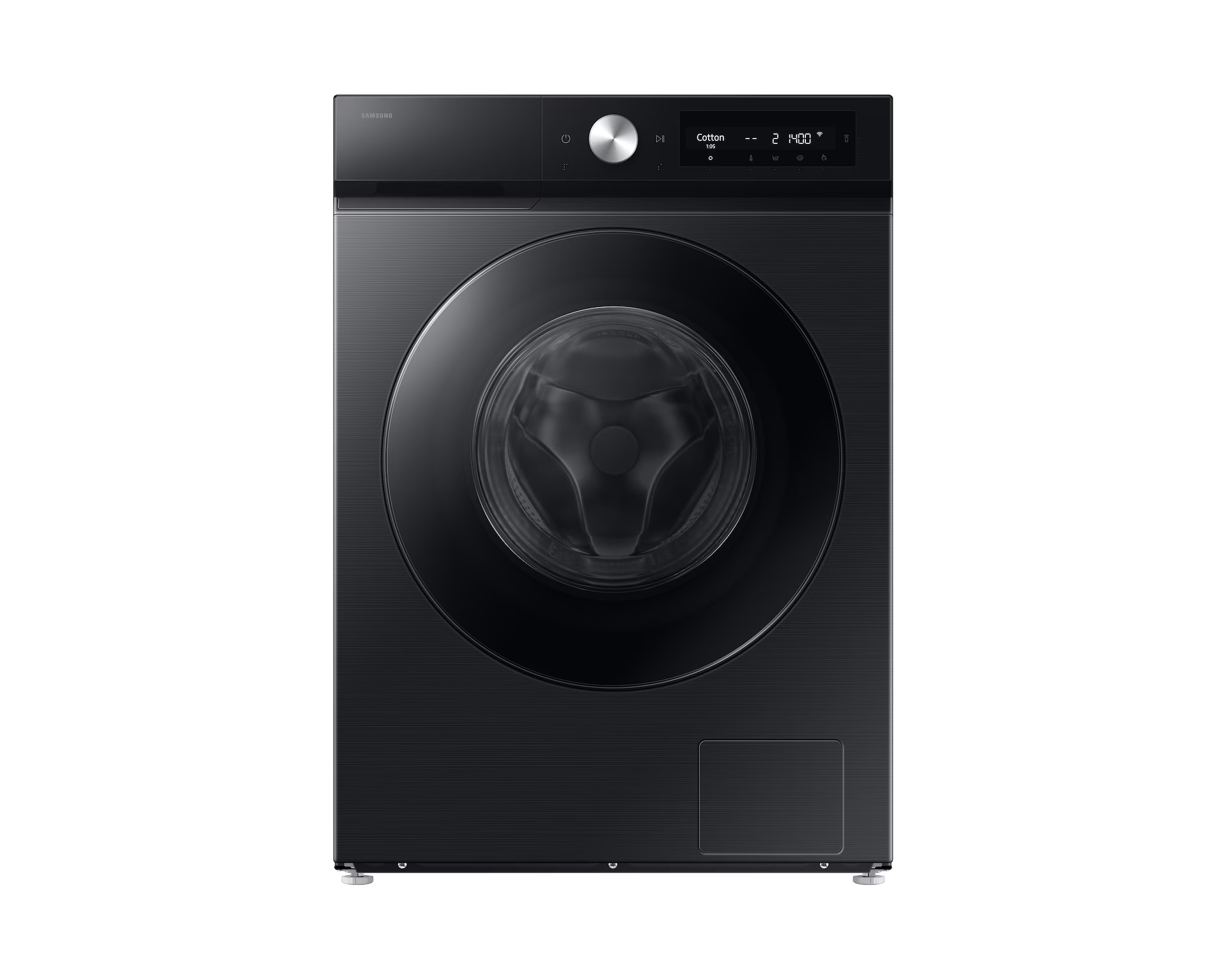 Samsung 12 kg (Wash) / 7 kg (Dry), 5 Star, AI EcoBubble, AI Control, AI Energy Mode, Air Wash, Hygiene Steam, Wi-Fi, Digital Inverter, Fully-Automatic Front Load Washer Dryer (WD12FB7B34GBTL, Black)